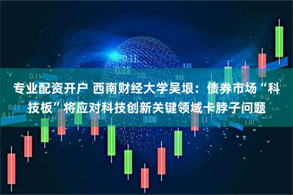 专业配资开户 西南财经大学吴垠：债券市场“科技板”将应对科技创新关键领域卡脖子问题